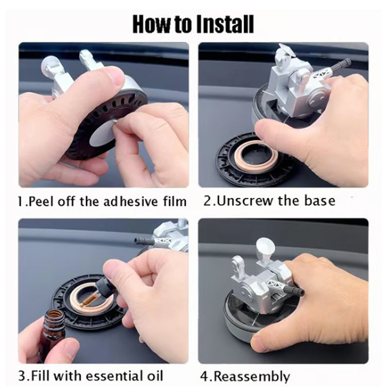 Vehicle-Mounted Security Automatic Patrol Solar-Powered Fire Cannon