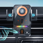 Smart 2-In-1 Auto-Rotating Car Phone Holder & Wireless Charger