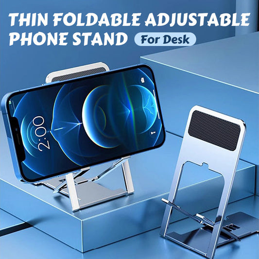 Thin Foldable Adjustable Phone Stand for Desk-Limited-time offer: BUY 1 GET 1 FREE🔥