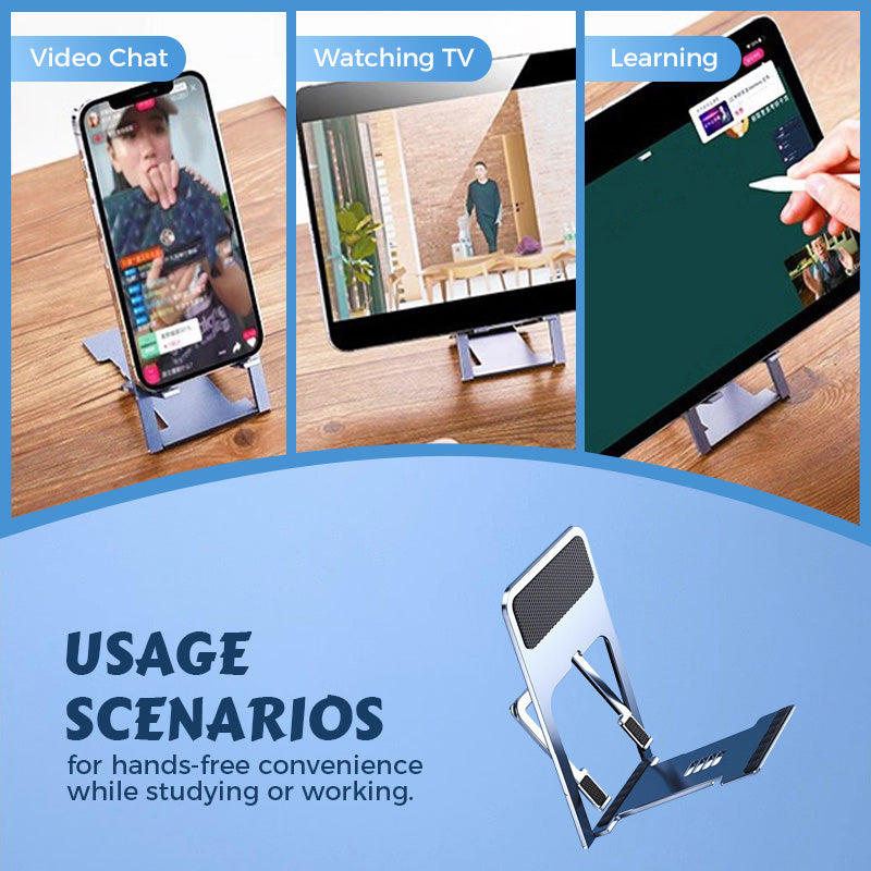Thin Foldable Adjustable Phone Stand for Desk-Limited-time offer: BUY 1 GET 1 FREE🔥
