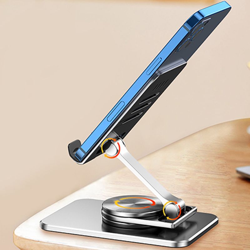 Anti-flip Desktop Tablet Phone Stand - 360-degree Rotation