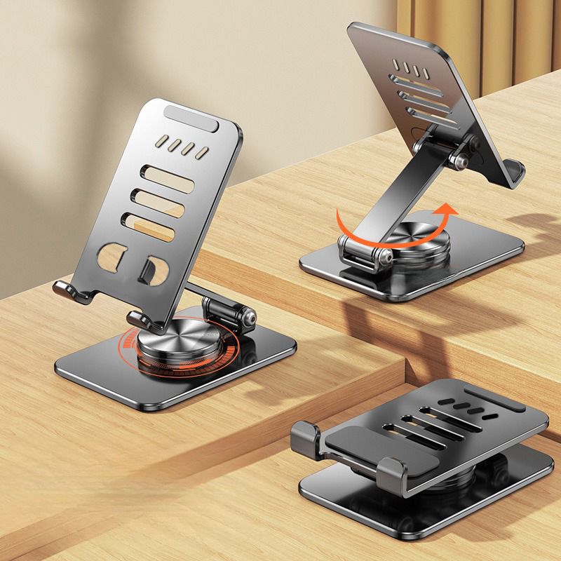 Anti-flip Desktop Tablet Phone Stand - 360-degree Rotation