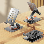 Anti-flip Desktop Tablet Phone Stand - 360-degree Rotation