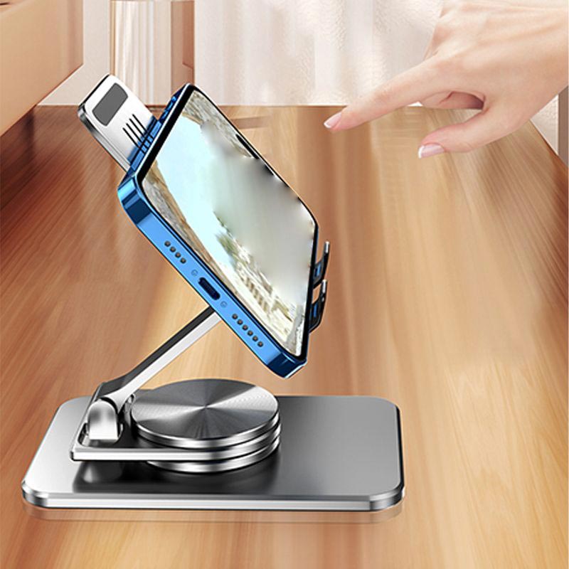 Anti-flip Desktop Tablet Phone Stand - 360-degree Rotation