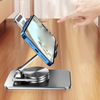 Anti-flip Desktop Tablet Phone Stand - 360-degree Rotation