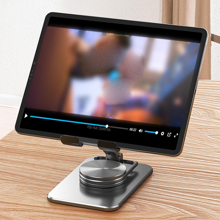 Anti-flip Desktop Tablet Phone Stand - 360-degree Rotation