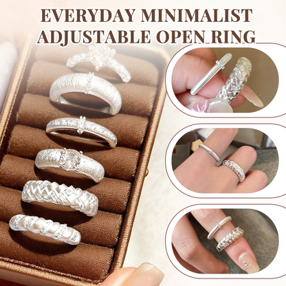 Everyday Minimalist Adjustable Open Ring