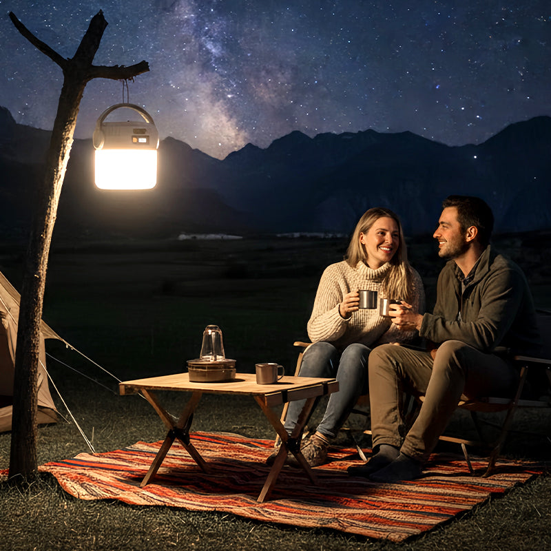 Portable Solar Rechargeable LED Camping Lantern