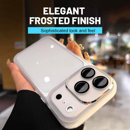 Solid-Colour Frosted Phone Case with Camera Control Cover