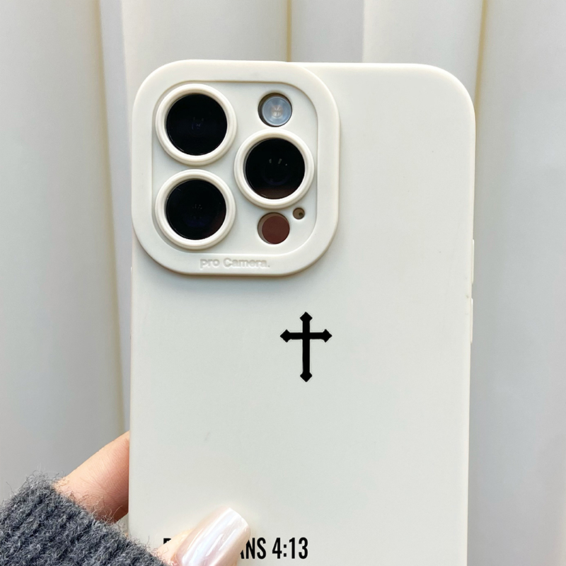 Matte Cross Pattern iPhone Case