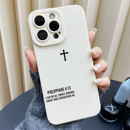 Matte Cross Pattern iPhone Case