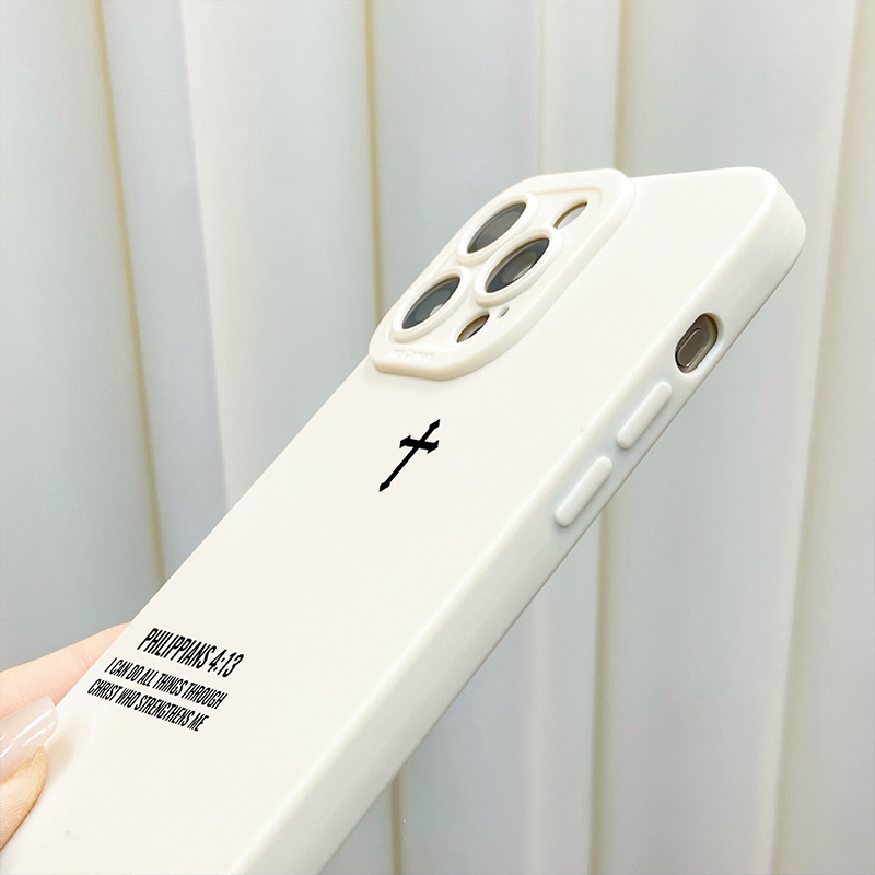 Matte Cross Pattern iPhone Case