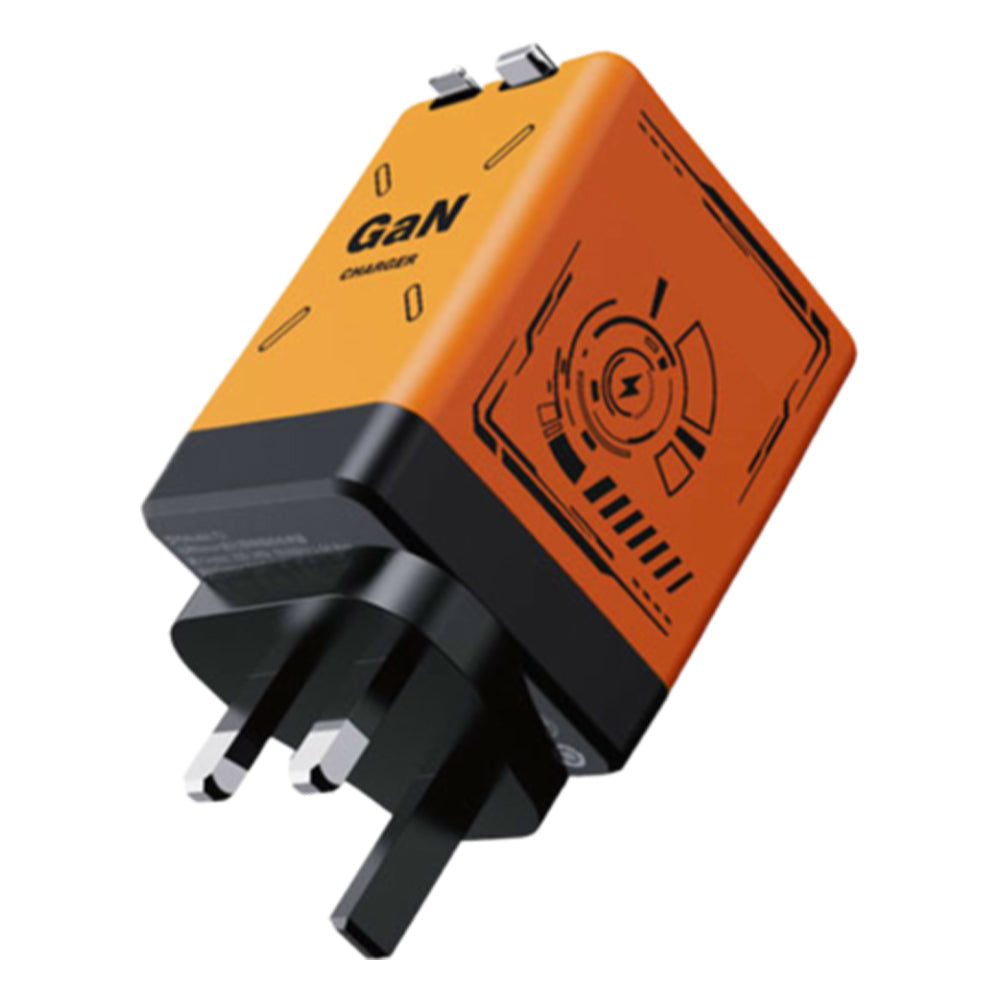 Retractable Wall Charger with Dual Cables