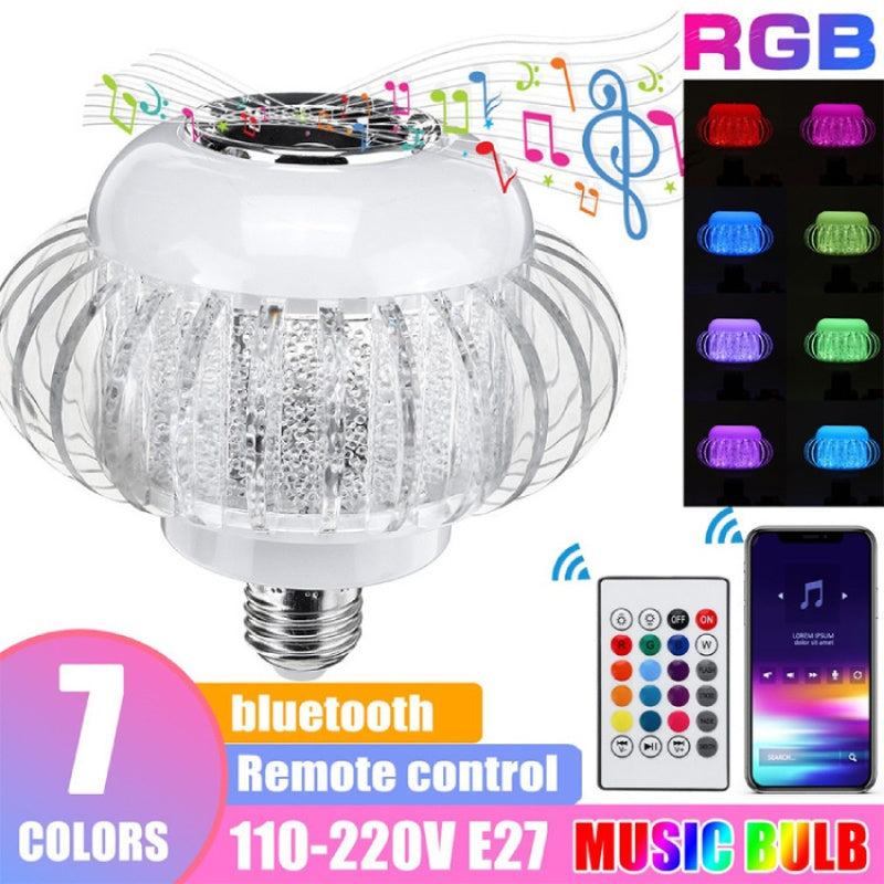 LED RGB Bulb Bluetooth Speaker with Remote Control