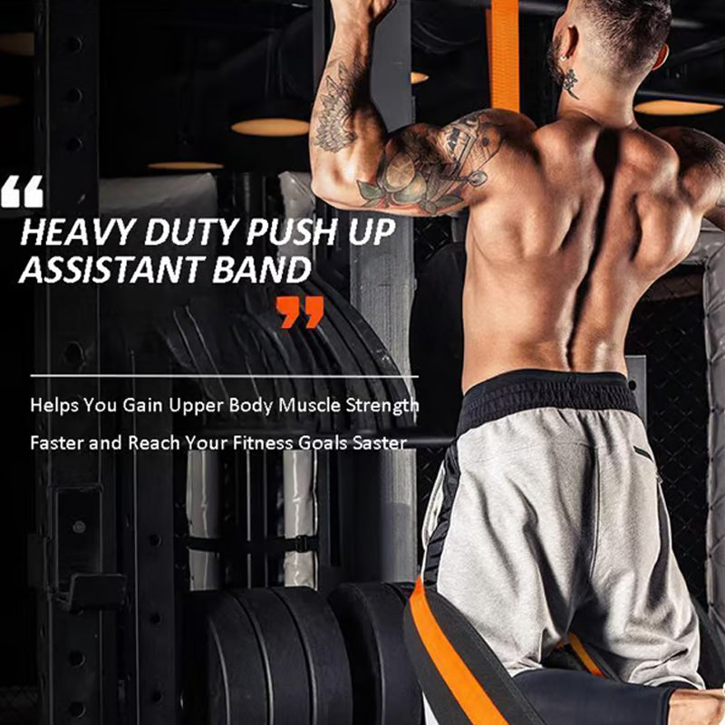 🔥Heavy-duty Pull Up Workout Band（Load capacity: 50 lbs）