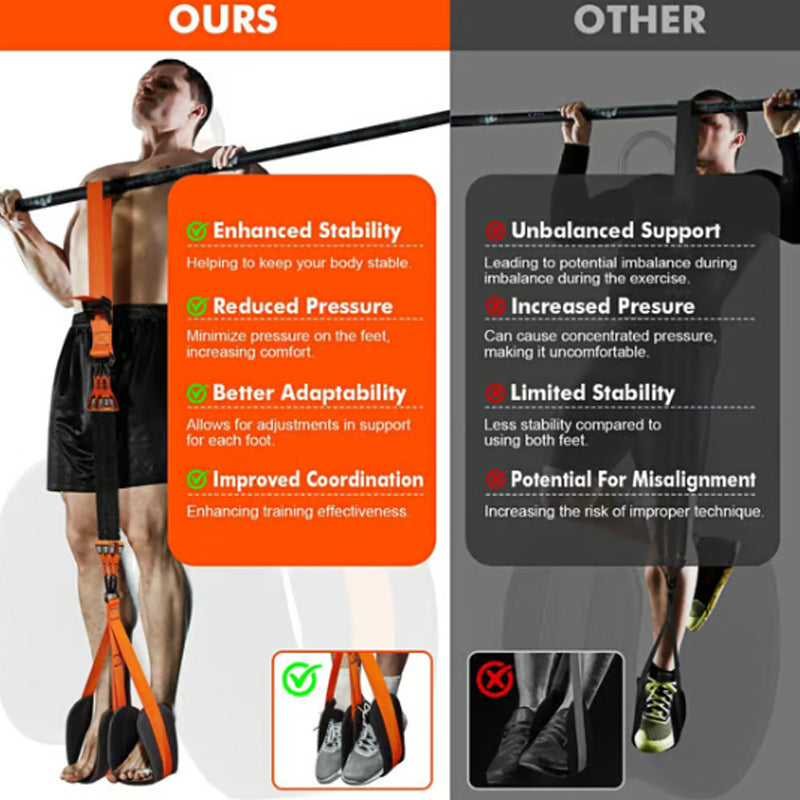 🔥Heavy-duty Pull Up Workout Band（Load capacity: 50 lbs）