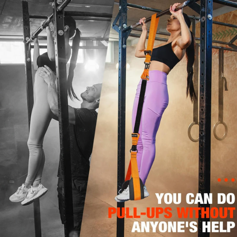 🔥Heavy-duty Pull Up Workout Band（Load capacity: 50 lbs）