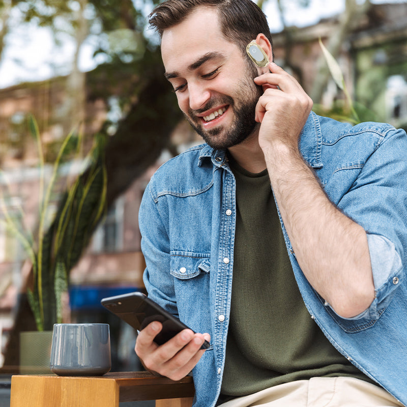 Wireless Open Ear Headphones with LED Display