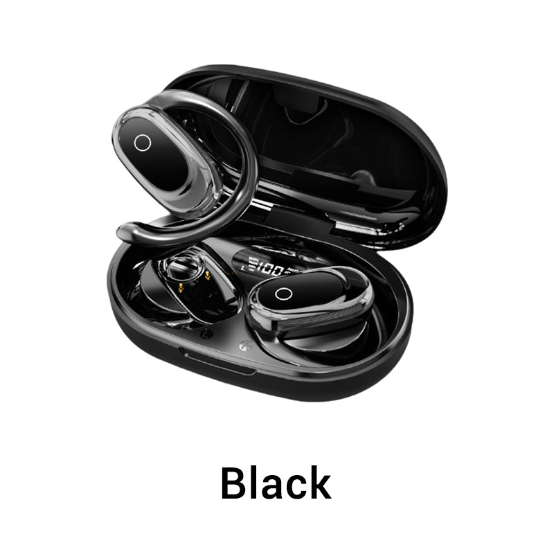 Wireless Open Ear Headphones with LED Display