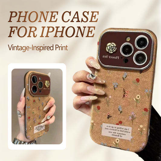 Vintage-Inspired Print Phone Case for iPhone