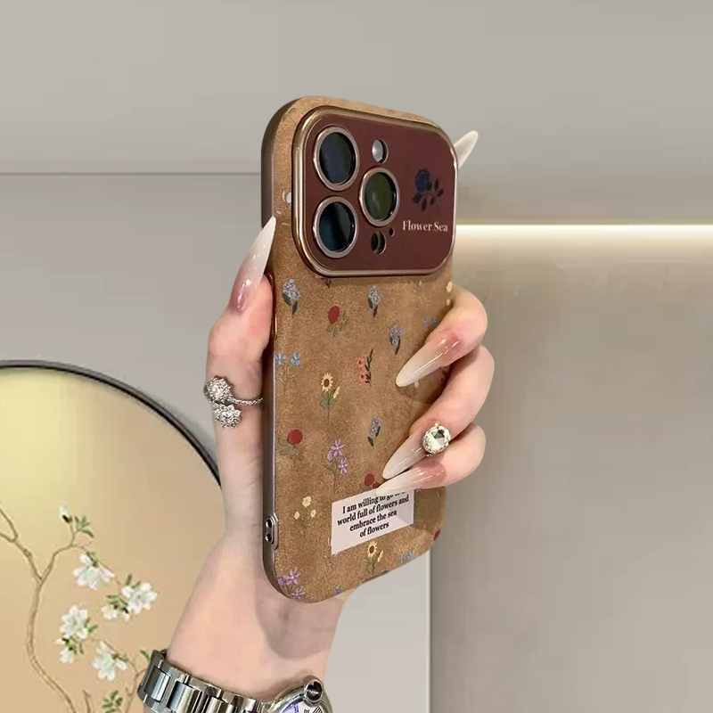 Vintage-Inspired Print Phone Case for iPhone