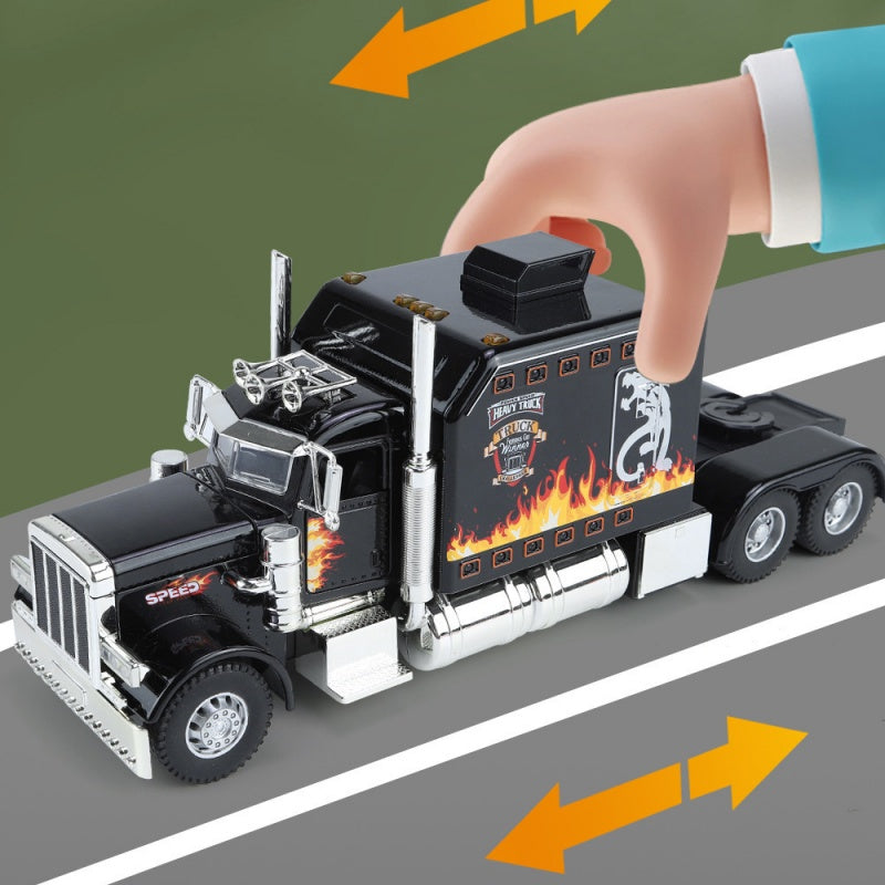 Interactive Realistic Heavy-Duty Semi-Truck Toy