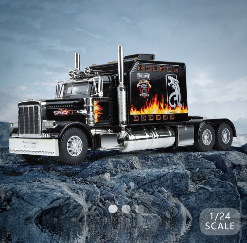 Interactive Realistic Heavy-Duty Semi-Truck Toy