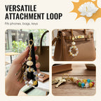 Zen-Inspired Lotus Beaded Phone & Bag Charm