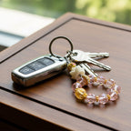 Zen-Inspired Lotus Beaded Phone & Bag Charm