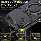 Magnetic Phone Case with Ring Stand For iPhone