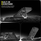 Magnetic Phone Case with Ring Stand For iPhone