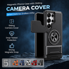 Magnetic Phone Case with Sliding Camera Cover
