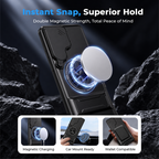 Magnetic Phone Case with Sliding Camera Cover