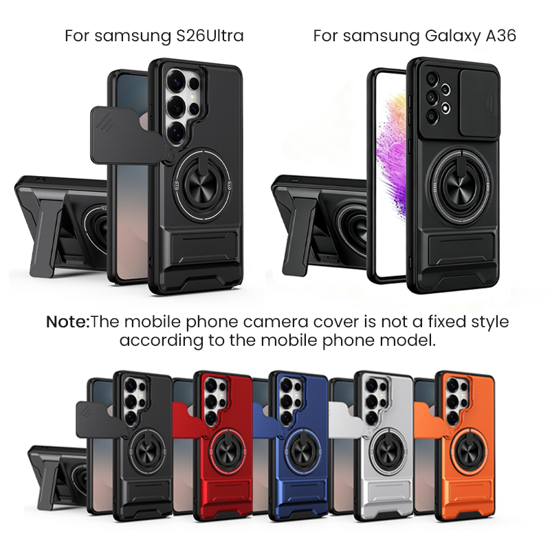 Magnetic Phone Case with Sliding Camera Cover
