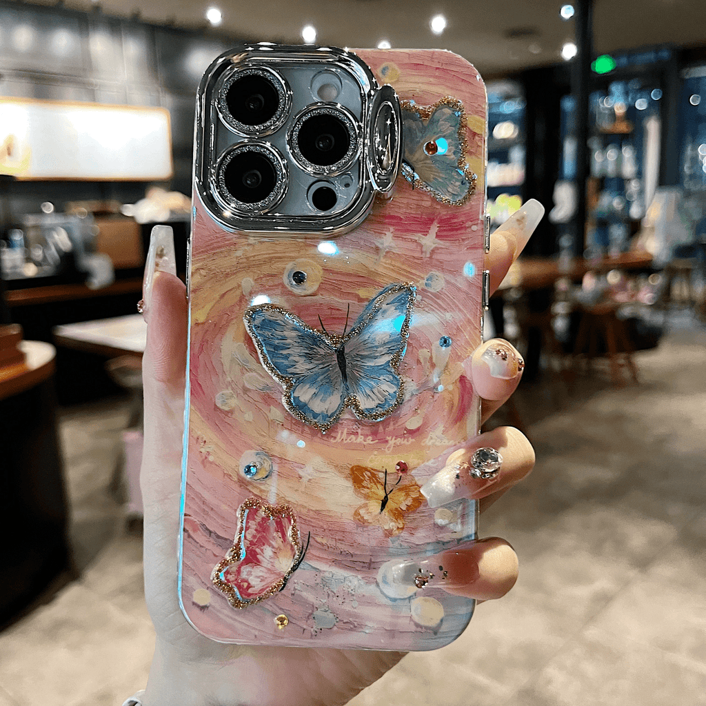 Watercolor Cartoon Pattern Case Cover for iPhone