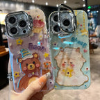 Watercolor Cartoon Pattern Case Cover for iPhone