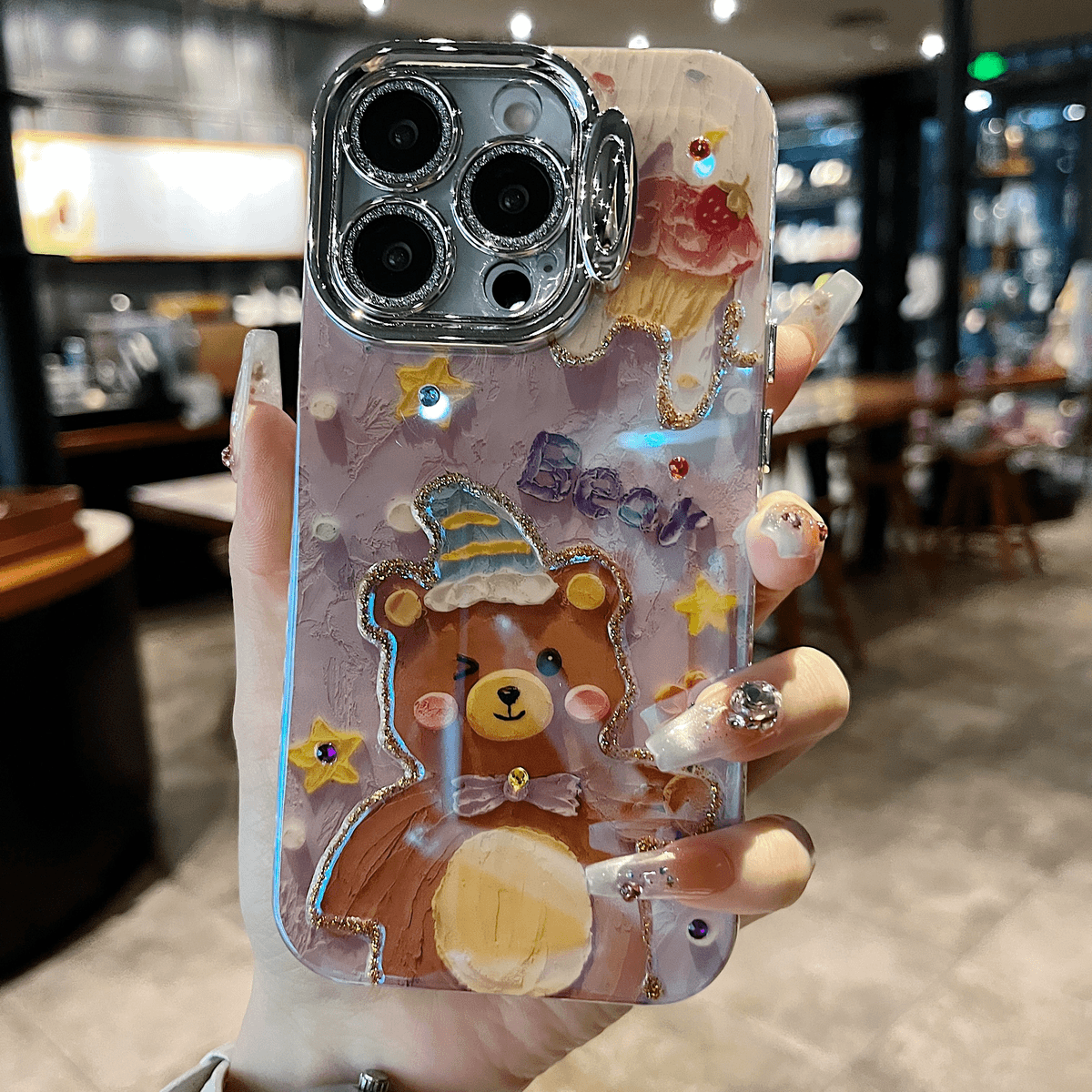 Watercolor Cartoon Pattern Case Cover for iPhone