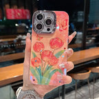 Diamond-studded Tulip Case Cover for iPhone - Buy 2: FREE SHIPPING🛫 & 40% OFF 2nd🔥
