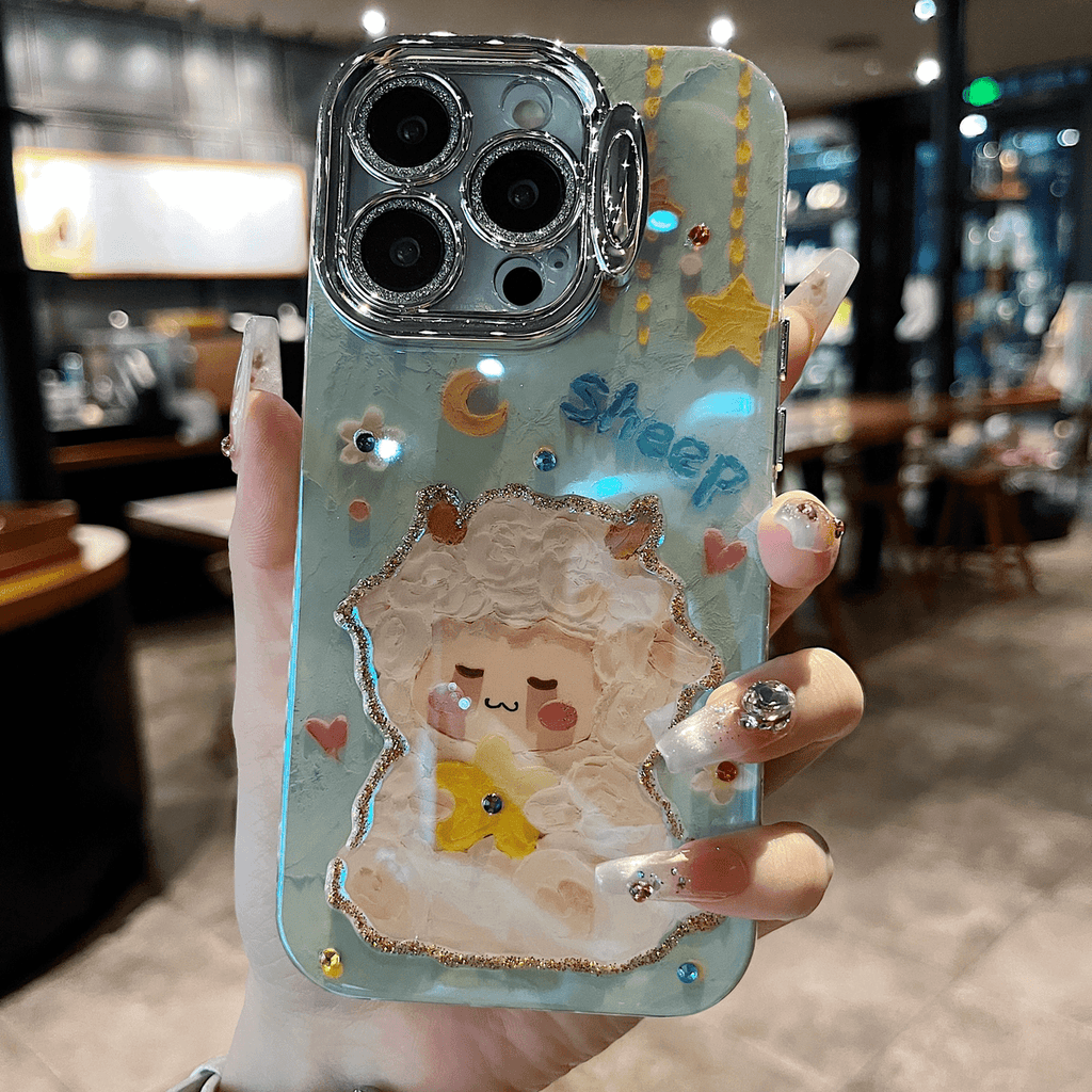 Watercolor Cartoon Pattern Case Cover for iPhone
